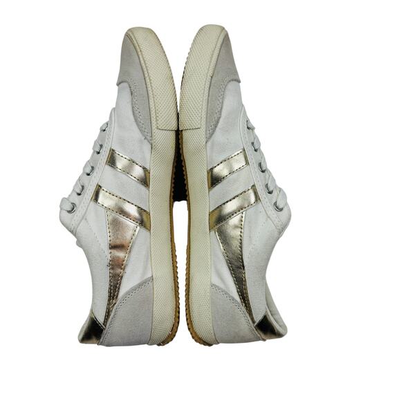 Gola Classics Metallic Gold Badminton Low Profile Sneakers Women's Size 10 - Picture 6 of 10